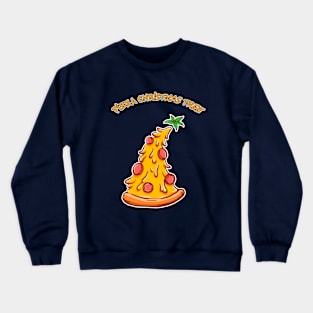 pizza christmas tree Crewneck Sweatshirt